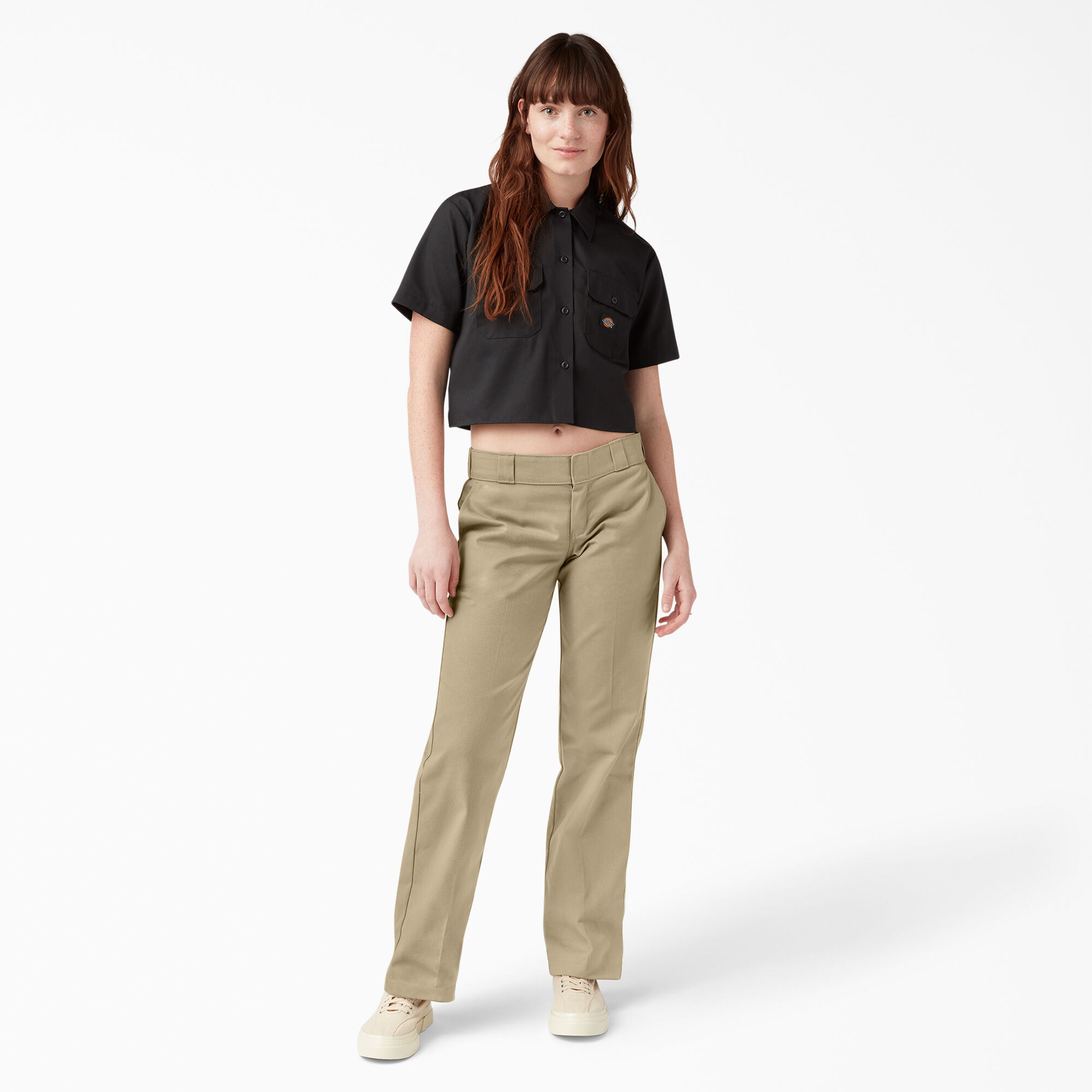 Women's dickies deals khaki work pants