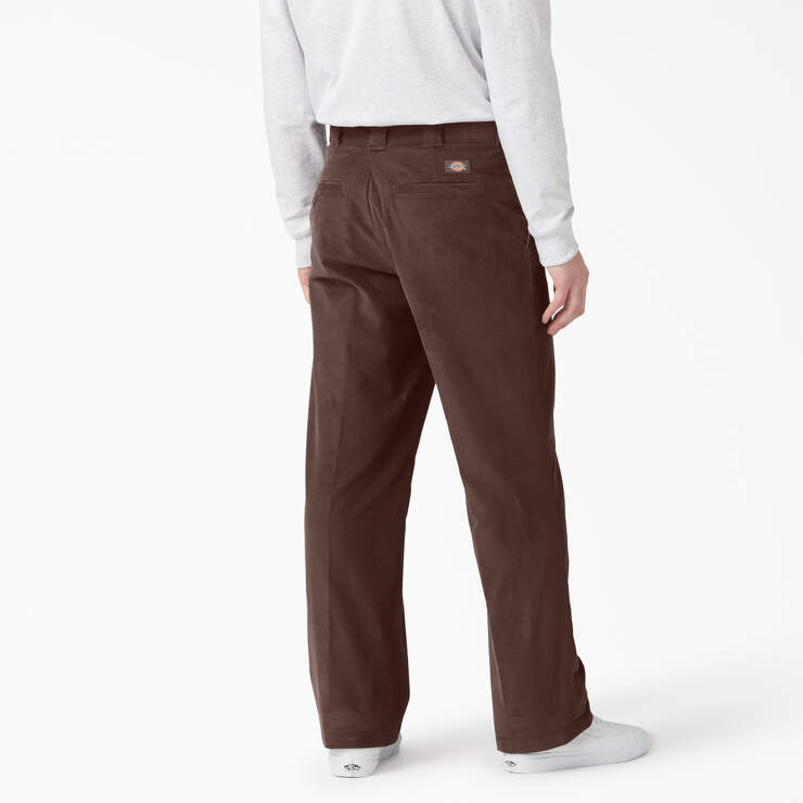 Regular Fit Corduroy Pants - Chocolate Brown (CB) image number 2