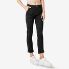 Women&#39;s Slim Straight Fit Roll Hem Carpenter Pants - Black &#40;BKX&#41;