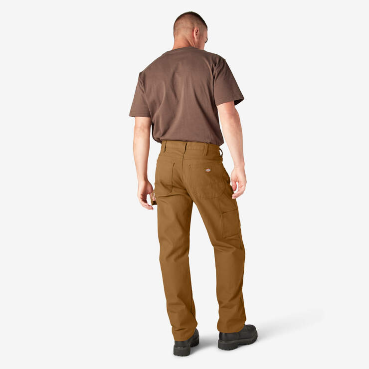 Relaxed Fit Heavyweight Duck Carpenter Pants - Rinsed Brown Duck (RBD) image number 9