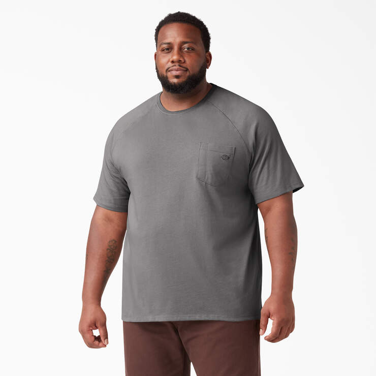 Cooling Short Sleeve Pocket T-Shirt - Smoke Gray (SM) image number 4