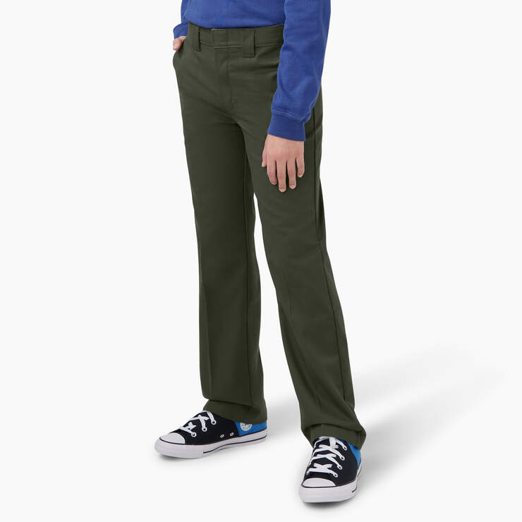 Pantalon 873 de coupe ajustée pour garçons, 4 à 20 - Olive Green (OG) numéro de l’image 3