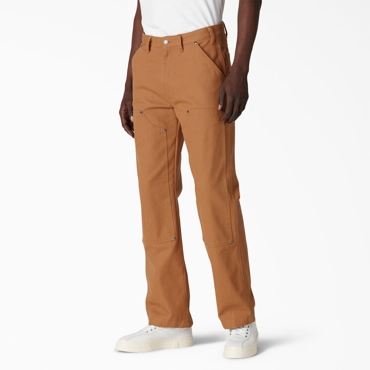 Pantalon en toile de coutil &agrave; deux&nbsp;panneaux avant - Stonewashed Brown Duck &#40;SBD&#41;