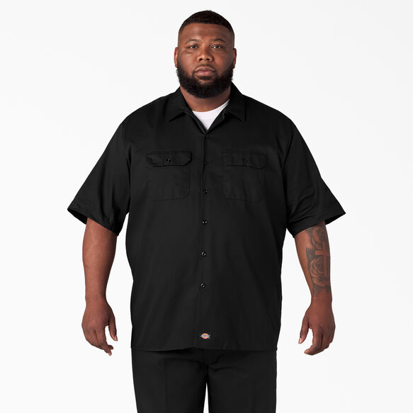 Short Sleeve Work Shirt - Black &#40;BK&#41;