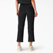 Pantalon court en velours c&ocirc;tel&eacute; pour femmes - Black &#40;BKX&#41;