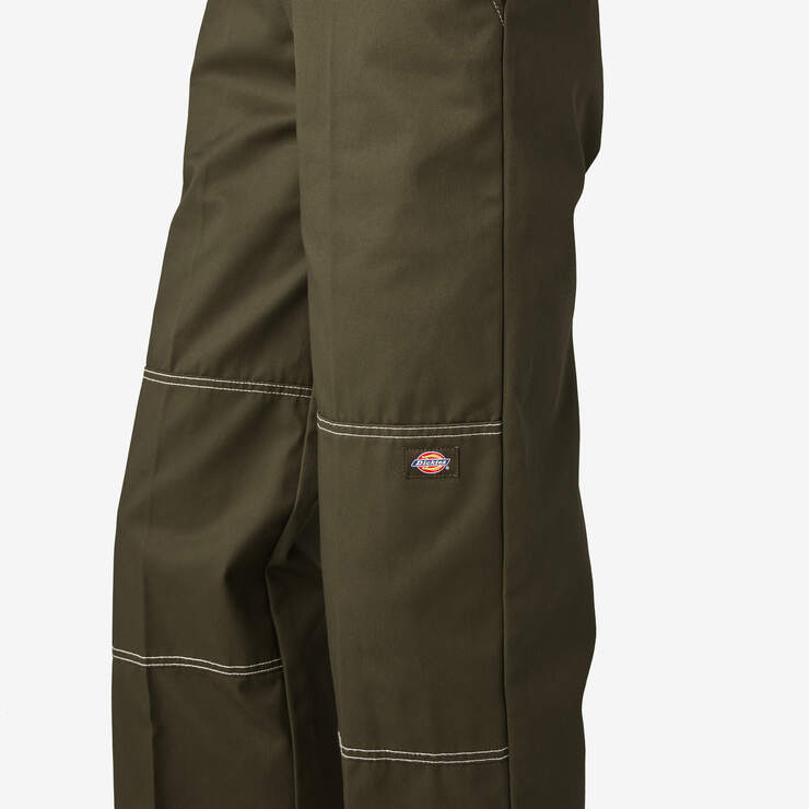 Pantalon à genoux renforcés de coupe décontractée pour femmes - Military Green (ML) numéro de l’image 8