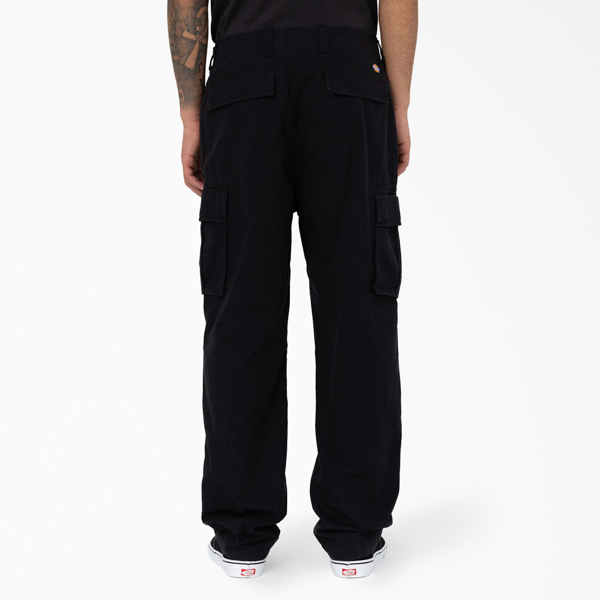 Black long cargo pants on sale