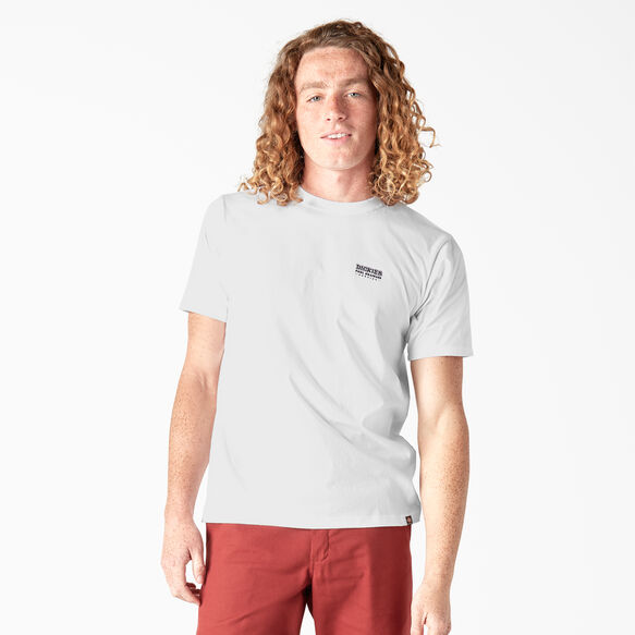 T-shirt de skateboard Dickies &agrave; imprim&eacute; &laquo;&nbsp;Pool Drainage&nbsp;&raquo; - White &#40;WH&#41;