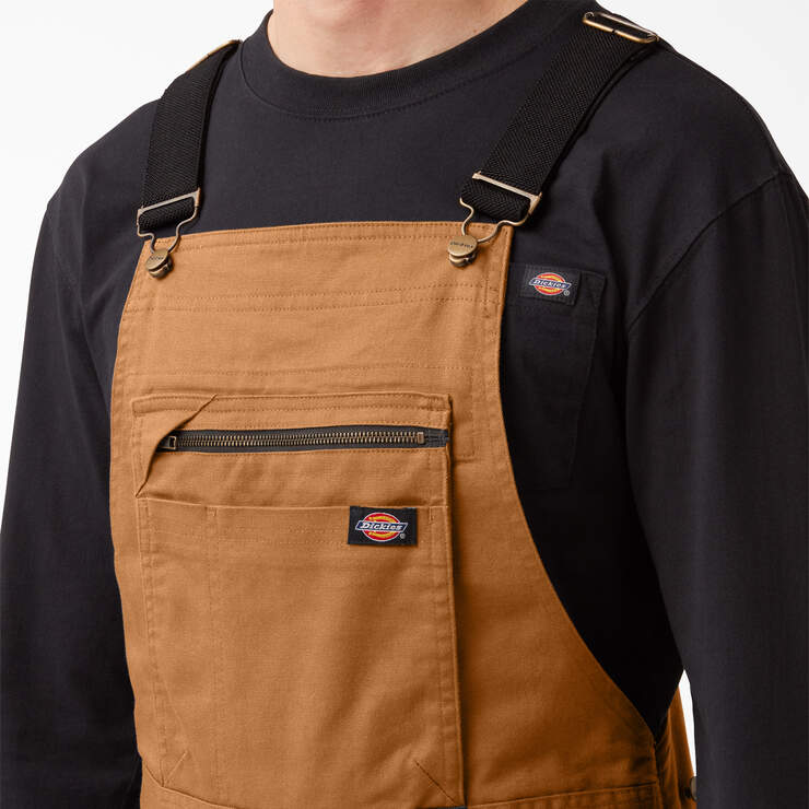 Temp-iQ® 365 Tech Duck Bib Overalls - Rinsed Brown Duck (RBD) image number 5