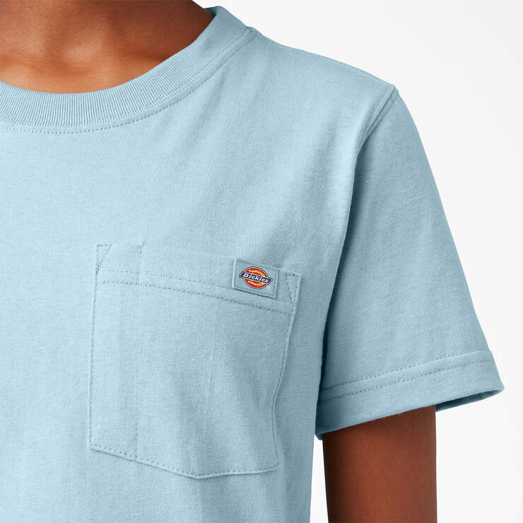 T-shirt épais à manches courtes et à poche pour femmes - Dockside Blue (DU1) numéro de l’image 6