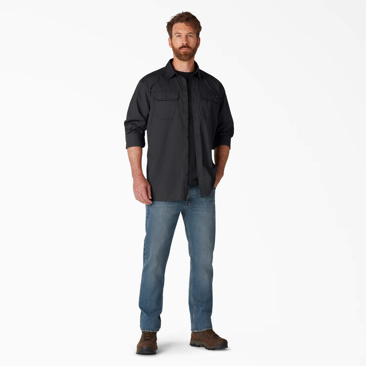 FLEX Ripstop Long Sleeve Shirt - Rinsed Black (RBK) image number 4