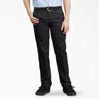 Pantalon kaki Ultimate à jambe droite de coupe ajustée à ceinture FlexWaist® pour garçons, 8-20 - Black (BK)