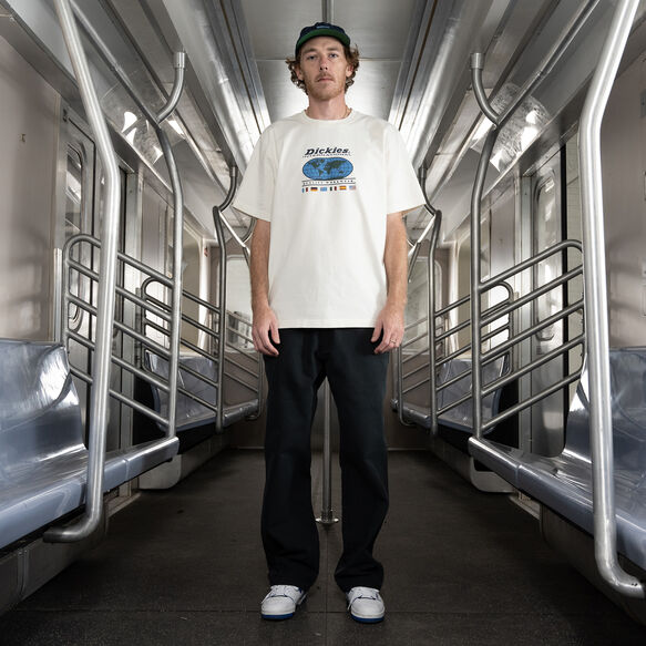 Pantalon en coutil Jake Hayes - Stonewashed Black &#40;SBK&#41;