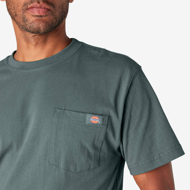 T-shirt épais à manches courtes et à poche - Lincoln Green (LN) numéro de l’image 13