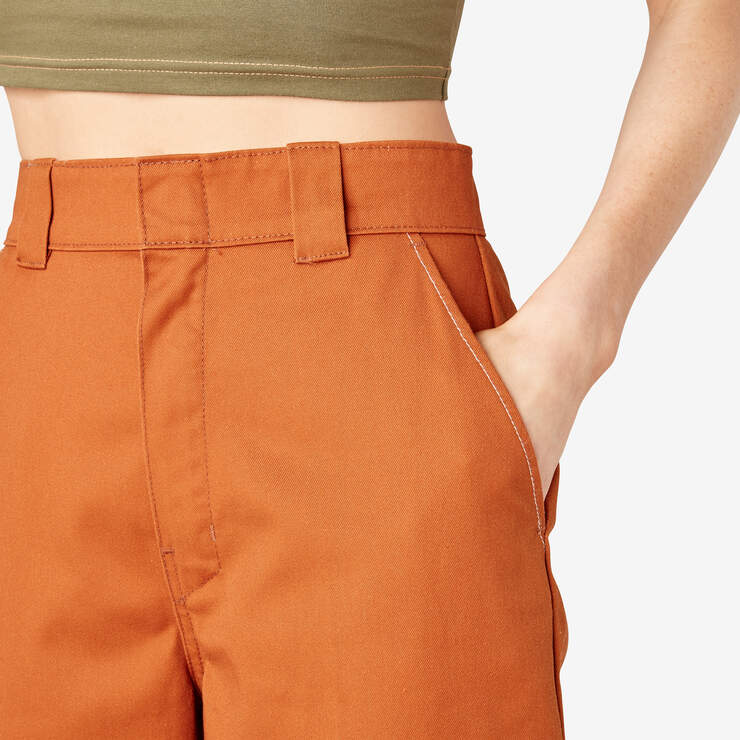 Pantalon à genoux renforcés de coupe décontractée pour femmes - Gingerbread Brown (IE) numéro de l’image 8