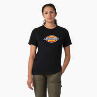 T-shirt épais à logo pour femmes - Black (KBK)