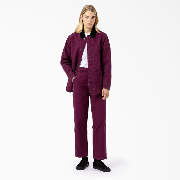 Women&#39;s Stonewashed Duck Utility Pants - Stonewashed Grape Wine &#40;SRW&#41;