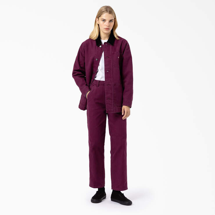 Pantalon en coutil de coupe standard pour femmes - Stonewashed Grape Wine (SRW) numéro de l’image 3