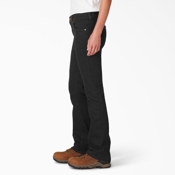 Jeans extensible Forme parfaite &agrave; jambe semi-&eacute;vas&eacute;e pour femmes - Rinsed Black &#40;RBK&#41;