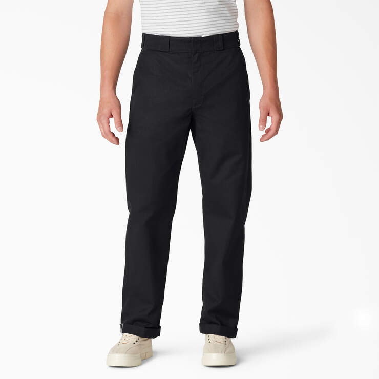 Pantalon de travail à revers et de coupe standard - Black (BKX) numéro de l’image 1