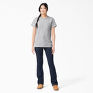 Women&#39;s Heavyweight Short Sleeve Pocket T-Shirt - Heather Gray &#40;HG&#41;