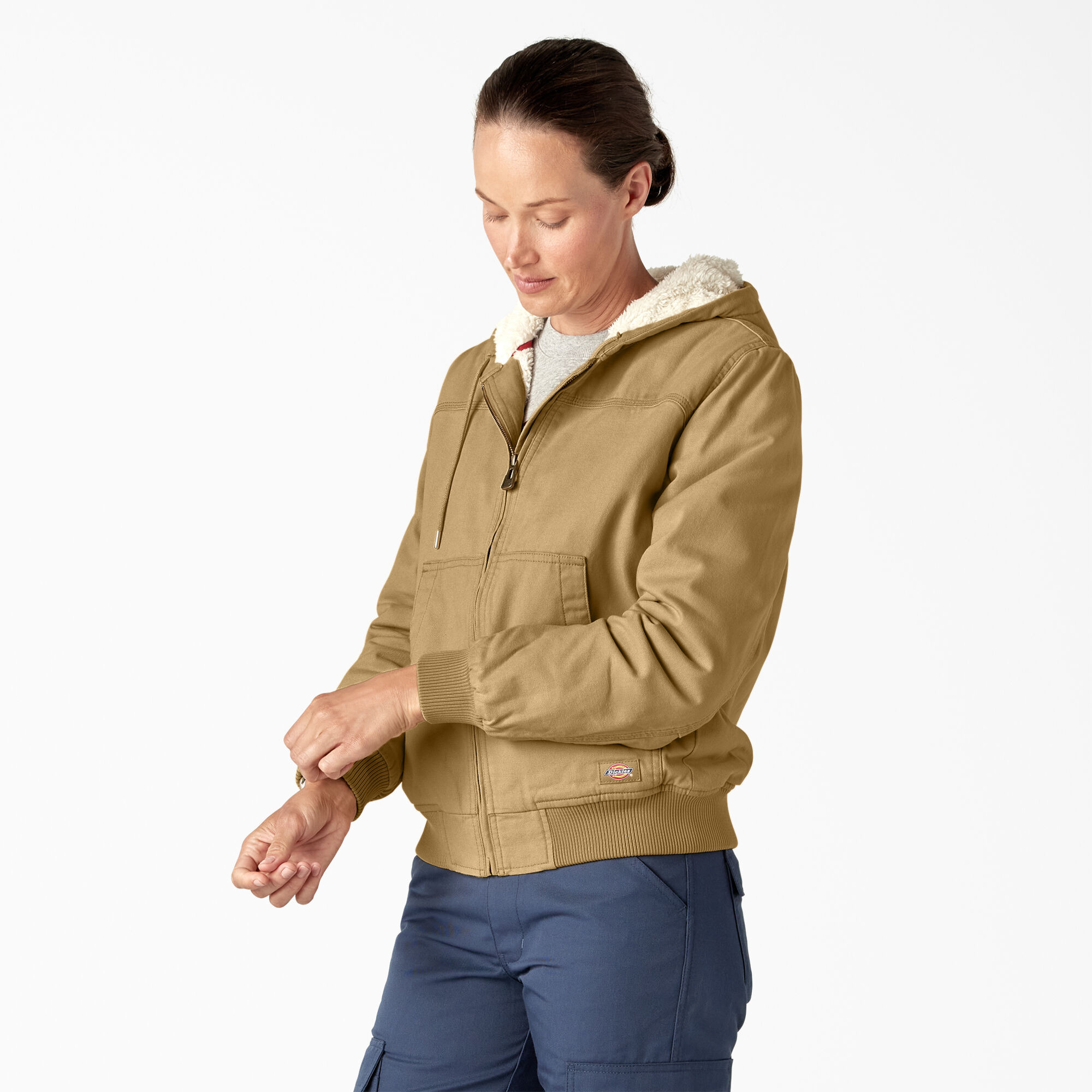 Women's hooded canvas jacket best sale