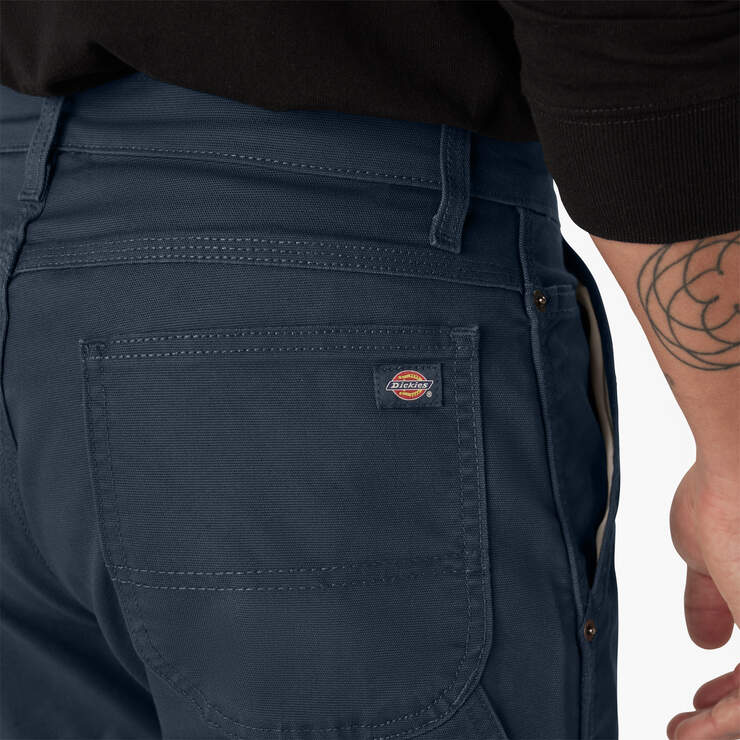 Pantalon menuisier de coupe standard en coutil - Stonewashed Dark Navy (SDN) numéro de l’image 6
