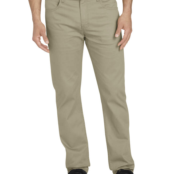 Dickies X-Series Slim Fit Tapered Leg 5-Pocket Pants - Rinsed Desert Sand (RDS) image number 1