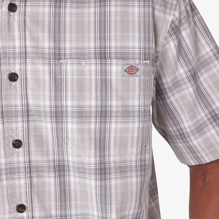 Short Sleeve Woven Shirt - Alloy Plaid (YPA) image number 14