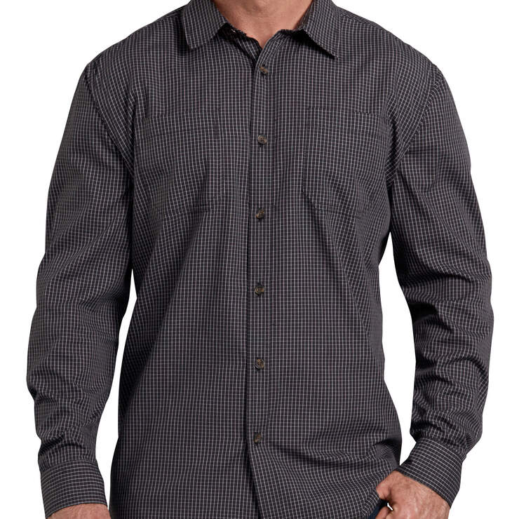 Relaxed Fit Icon Long Sleeve Rinsed Plaid Shirt - Small Black Check (RWBM) numéro de l’image 1