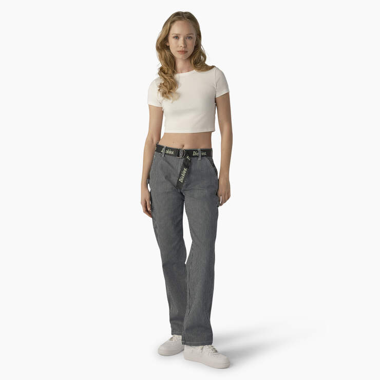 Women's Relaxed Fit Carpenter Pants - Hickory Stripe (HS) image number 5