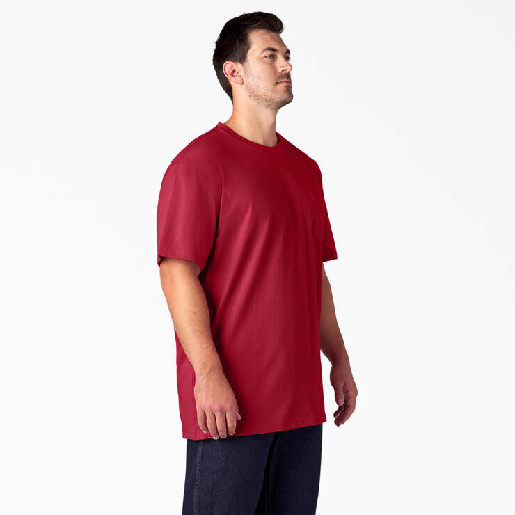 Heavyweight Short Sleeve Pocket T-Shirt - English Red (ER) image number 8