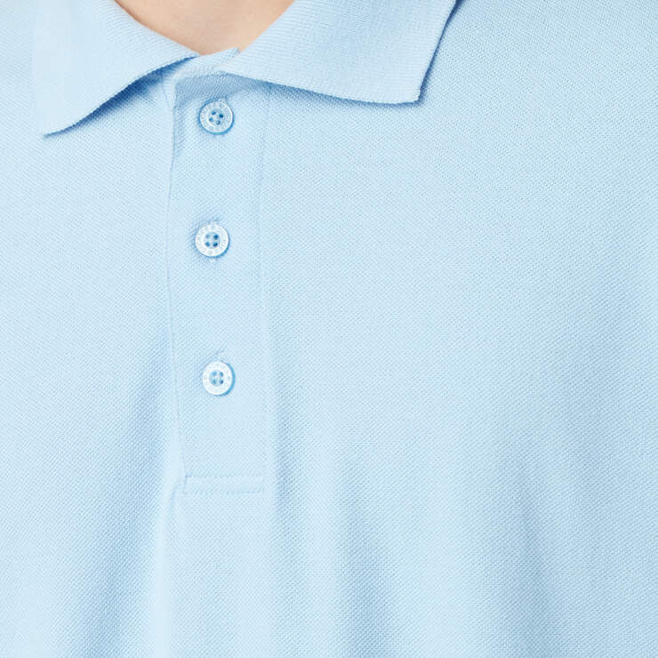 Adult Size Piqué Short Sleeve Polo - Light Blue (LB) image number 5