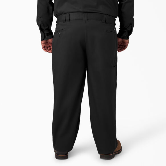 Loose Fit Double Knee Work Pants - Black &#40;BK&#41;