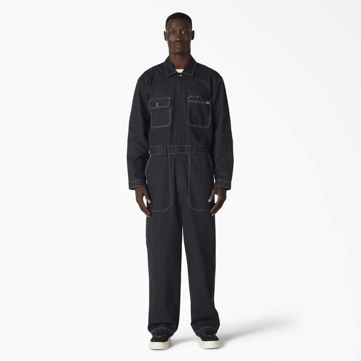 Reworked Long Sleeve Coveralls - Black (BKX) image number 1