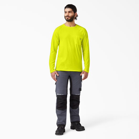 Cooling Long Sleeve Pocket T-Shirt - Bright Yellow &#40;BWD&#41;