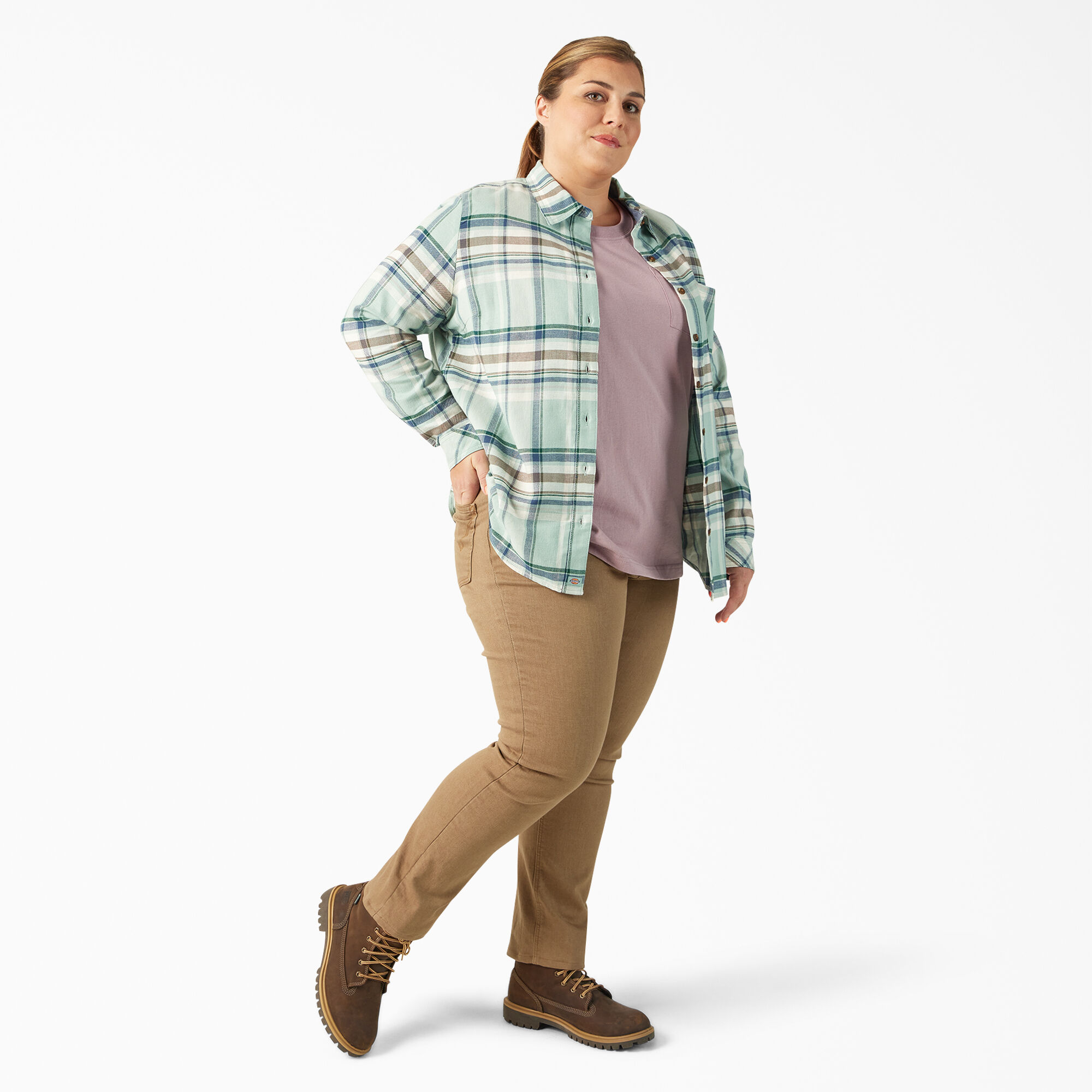 Women's flannel shirts plus size store