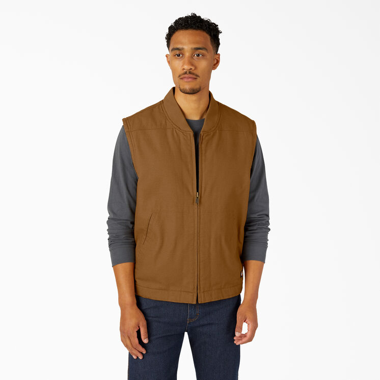 High Pile Fleece Lined Duck Vest - Rinsed Brown Duck &#40;RBD&#41;