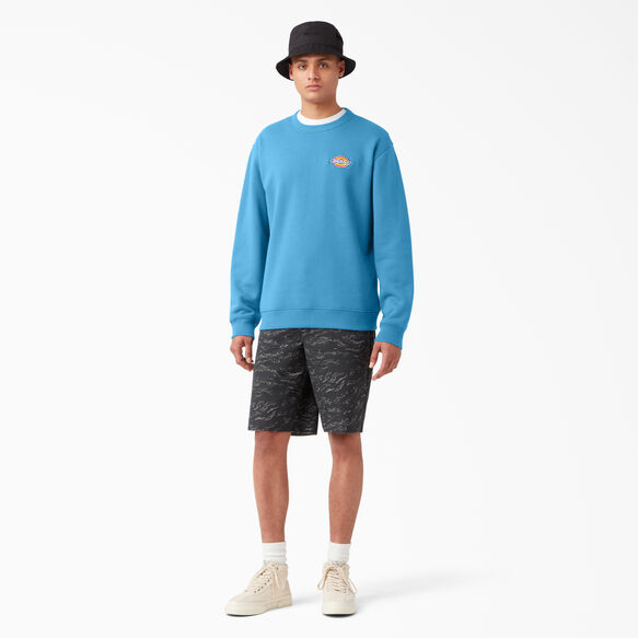 Fleece Embroidered Chest Logo Sweatshirt - Bright Cobalt &#40;B2T&#41;
