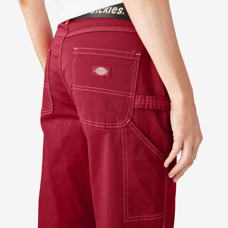 Pantalon menuisier de coupe décontractée pour femmes - English Red (ER) numéro de l’image 8