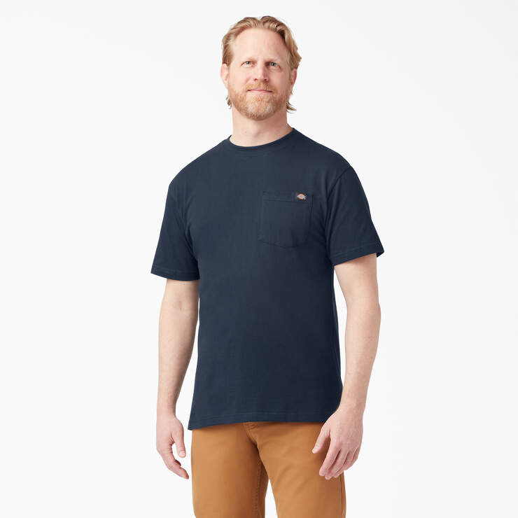 Lightweight Short Sleeve Pocket T-Shirt - Dark Navy (DN) image number 1