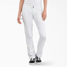 Pantalon menuisier de peintre de coupe d&eacute;contract&eacute;e FLEX pour femmes - White &#40;WH&#41;