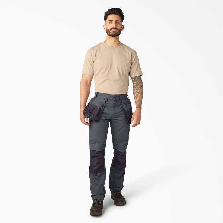 Multi-Pocket Utility Holster Work Pants - Charcoal Gray (CH) image number 5