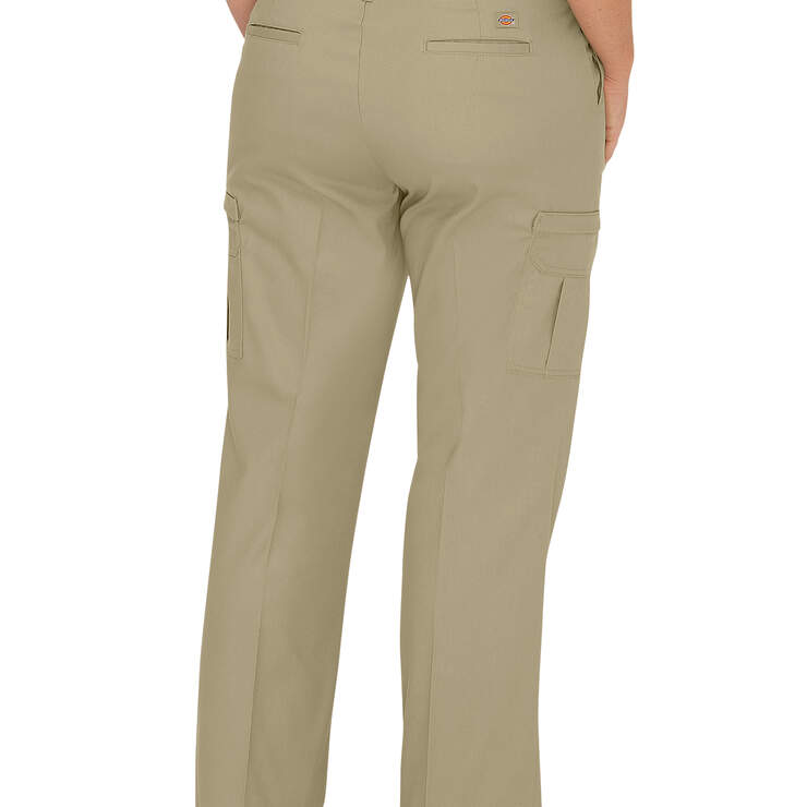 Pantalon cargo décontracté de qualité supérieure à jambe droite pour femmes (Plus) - Desert Sand (DS) numéro de l’image 2