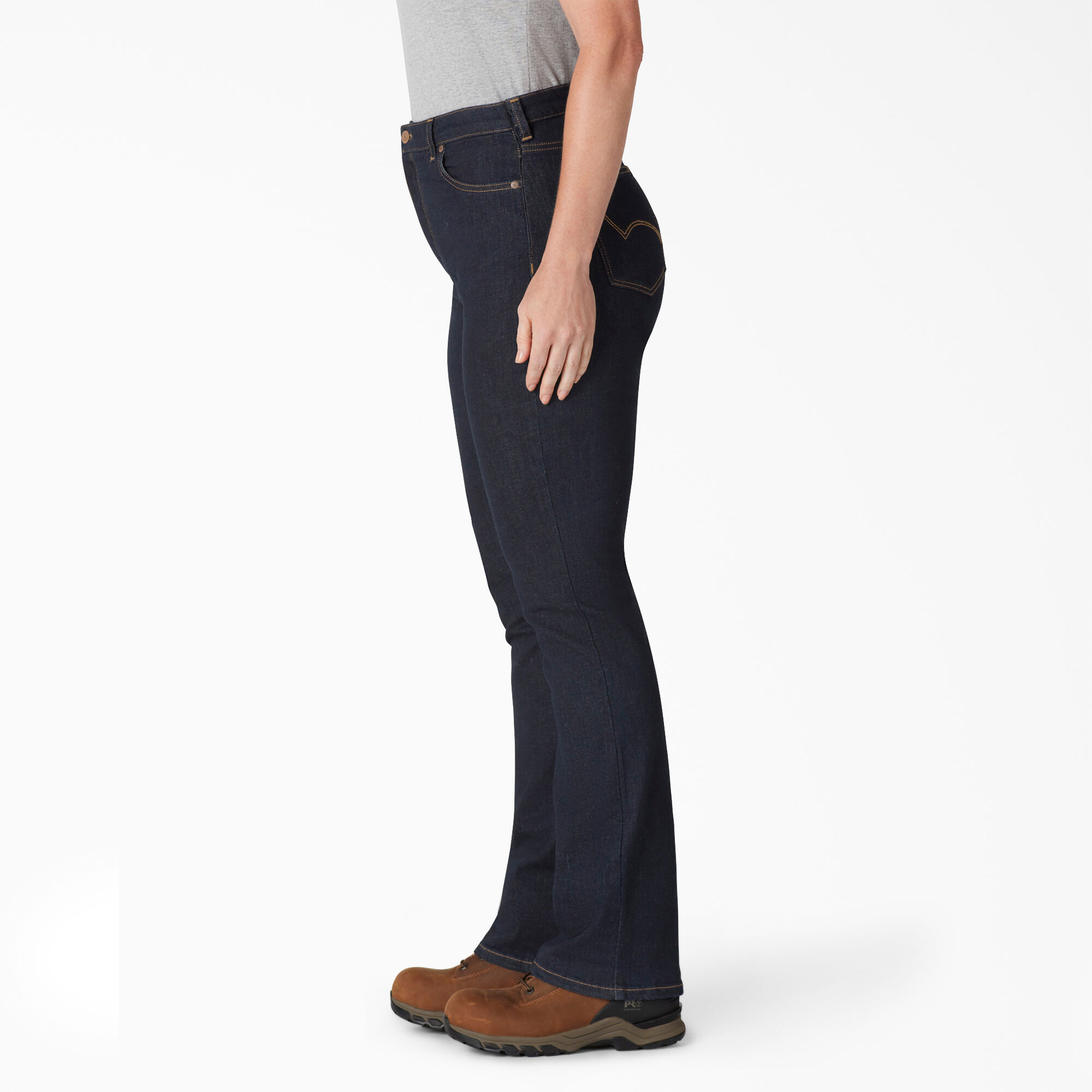 High waist bootcut stretch jeans shop
