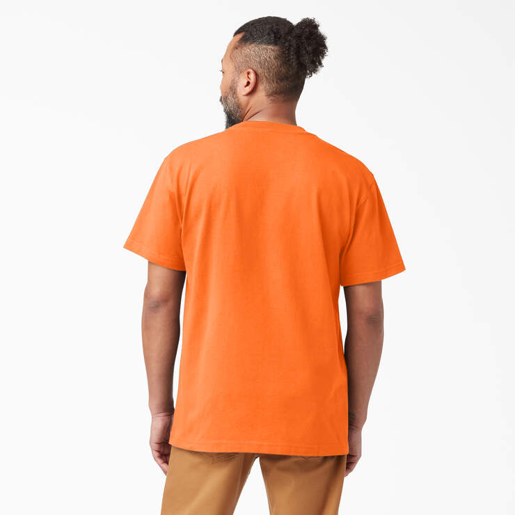 T-shirt épais néon à manches courtes et à poche - Bright Orange (BOD) numéro de l’image 2