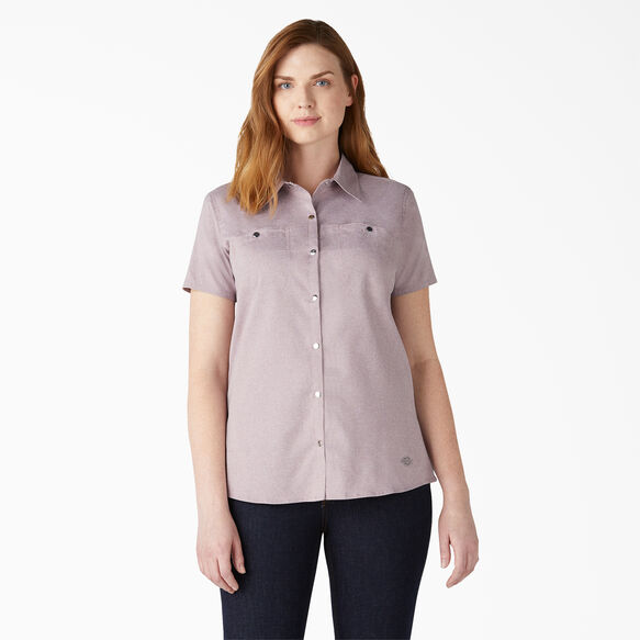 Chemise de travail &agrave; manches courtes pour femmes - Lilac Heather &#40;ICH&#41;