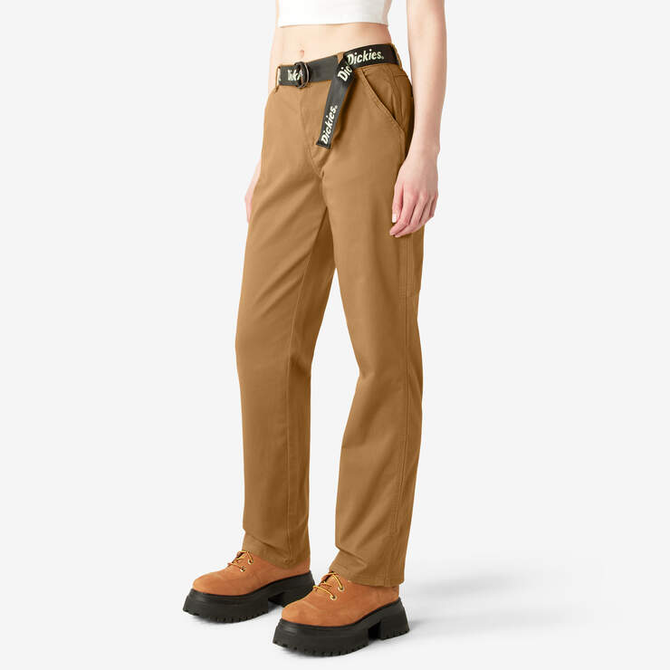 Women's Relaxed Fit Carpenter Pants - Brown Duck (BD) image number 3