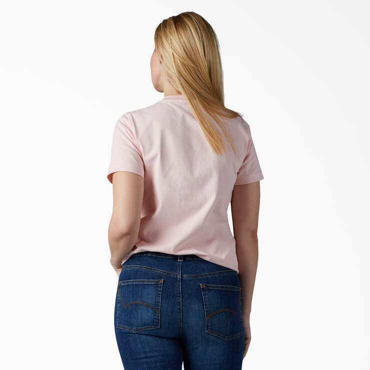 Women's Heavyweight Short Sleeve Pocket T-Shirt - Lotus Pink (LO2) image number 2