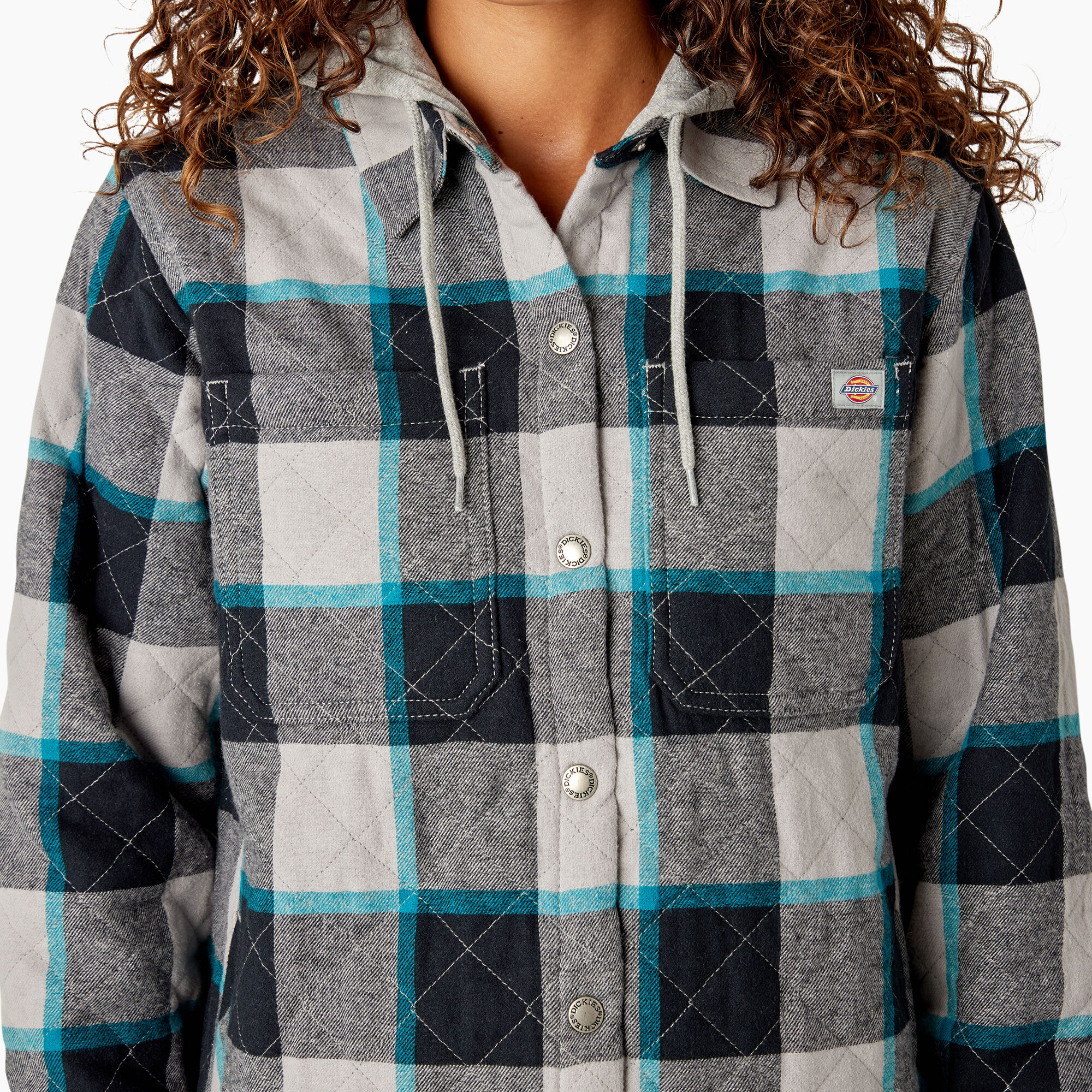 Women s Flannel Hooded Shirt Jacket Womens Shirt Jackets